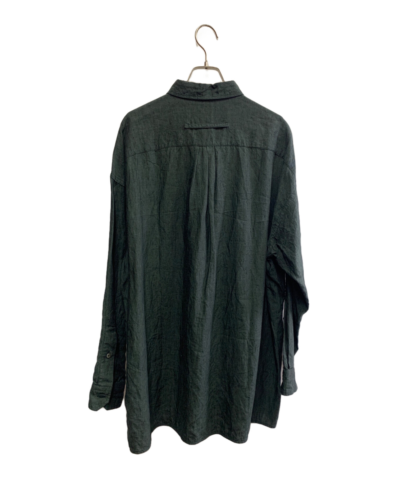 中古・古着通販】ticca (ティッカ) TICCA リネンスクエアビッグシャツ 