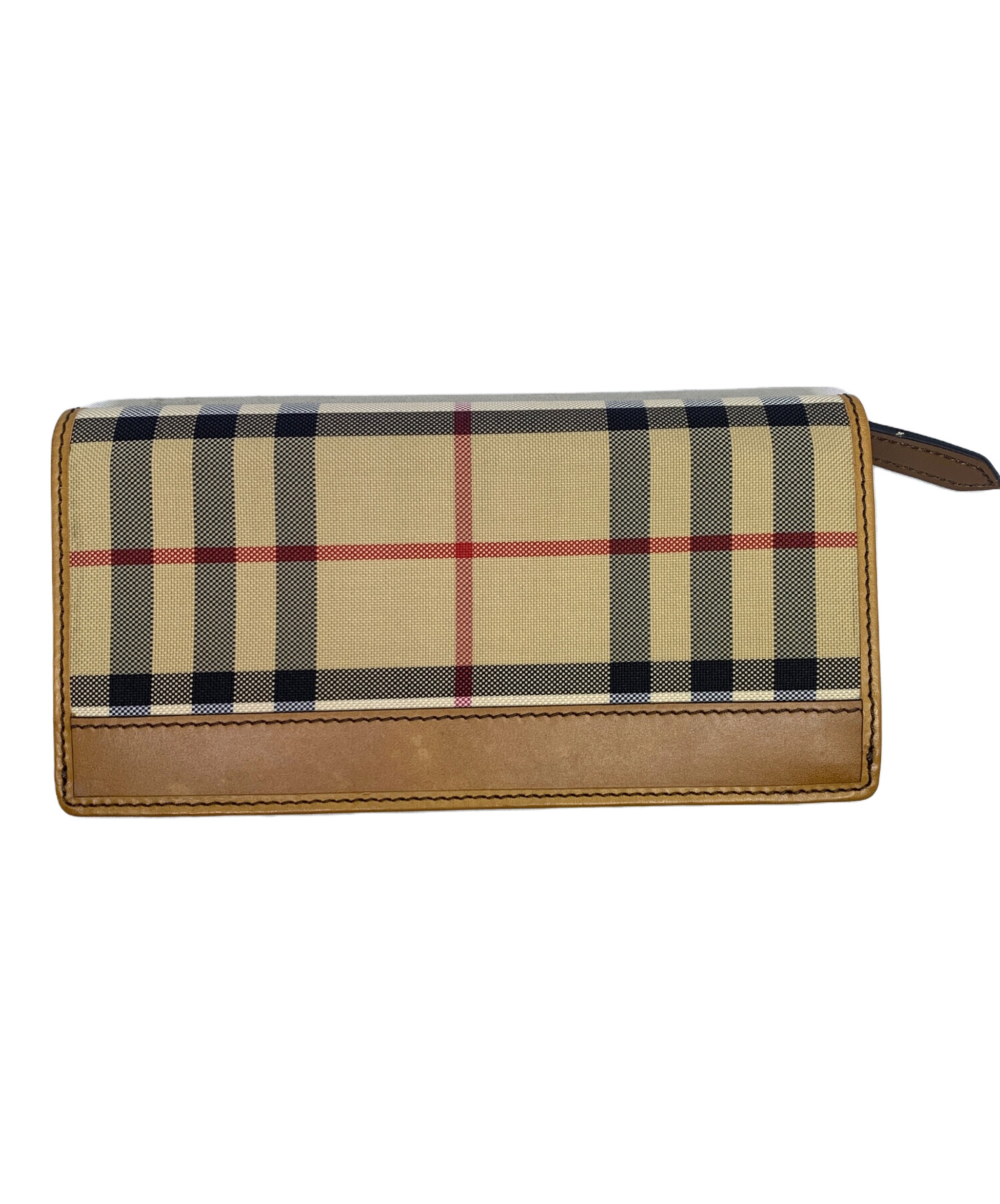 中古・古着通販】BURBERRY (バーバリー) 長財布 ブラウン｜ブランド 