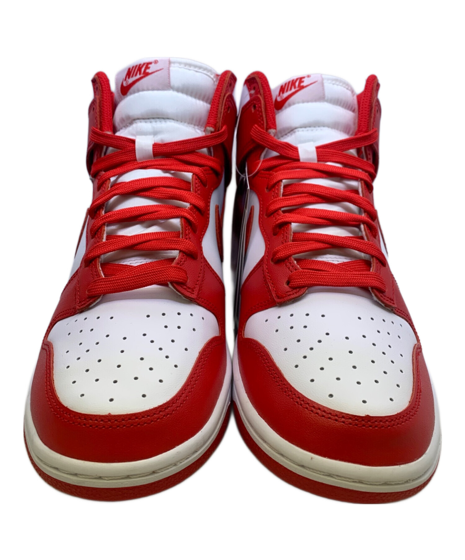中古・古着通販】NIKE (ナイキ) DUNK HI RETRO レッド×ホワイト サイズ 