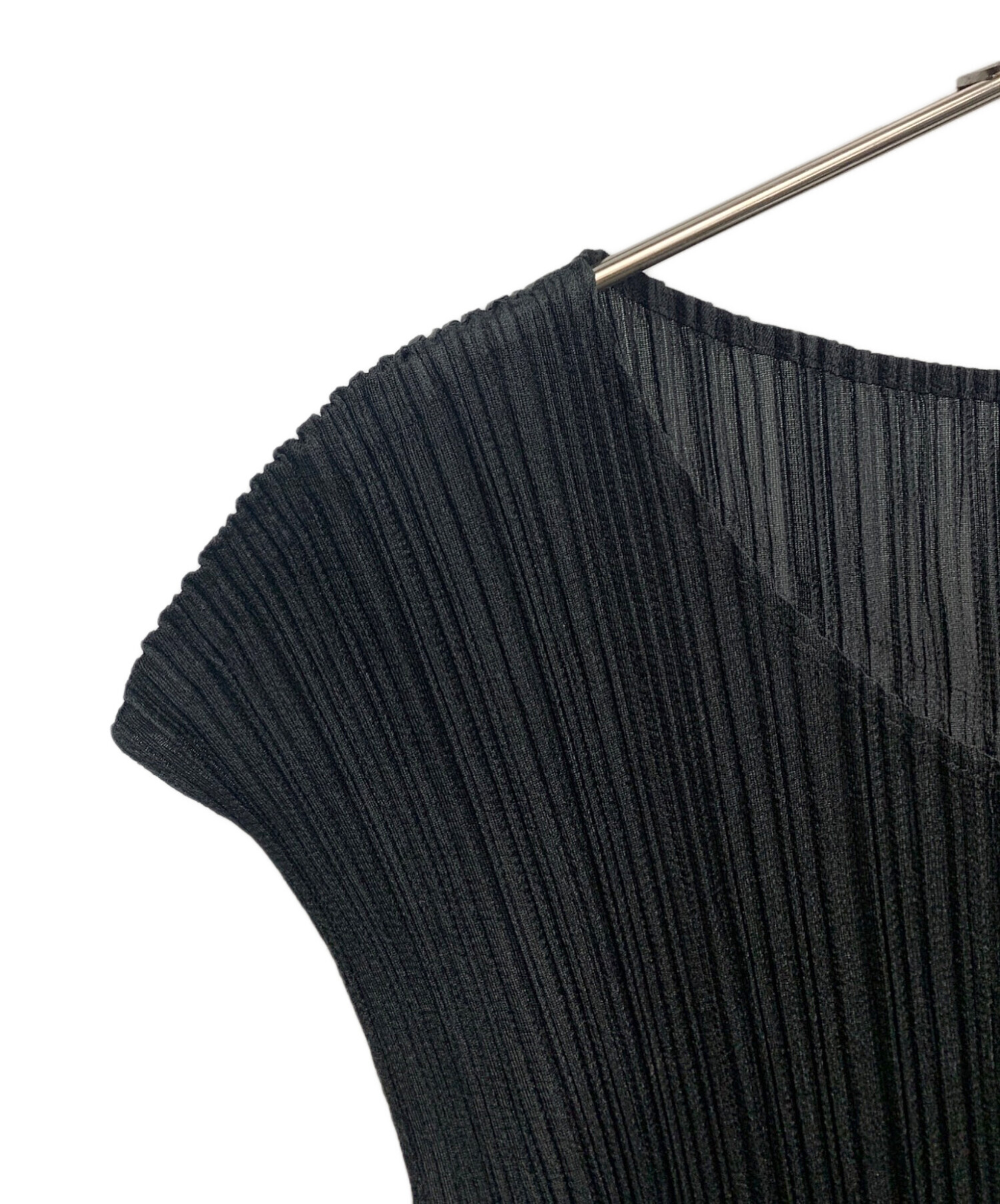 PLEATS PLEASE ブラック ノースリーブ Pleats Please Issey Miyake ノースリーブ プリーツドレス | ブラック