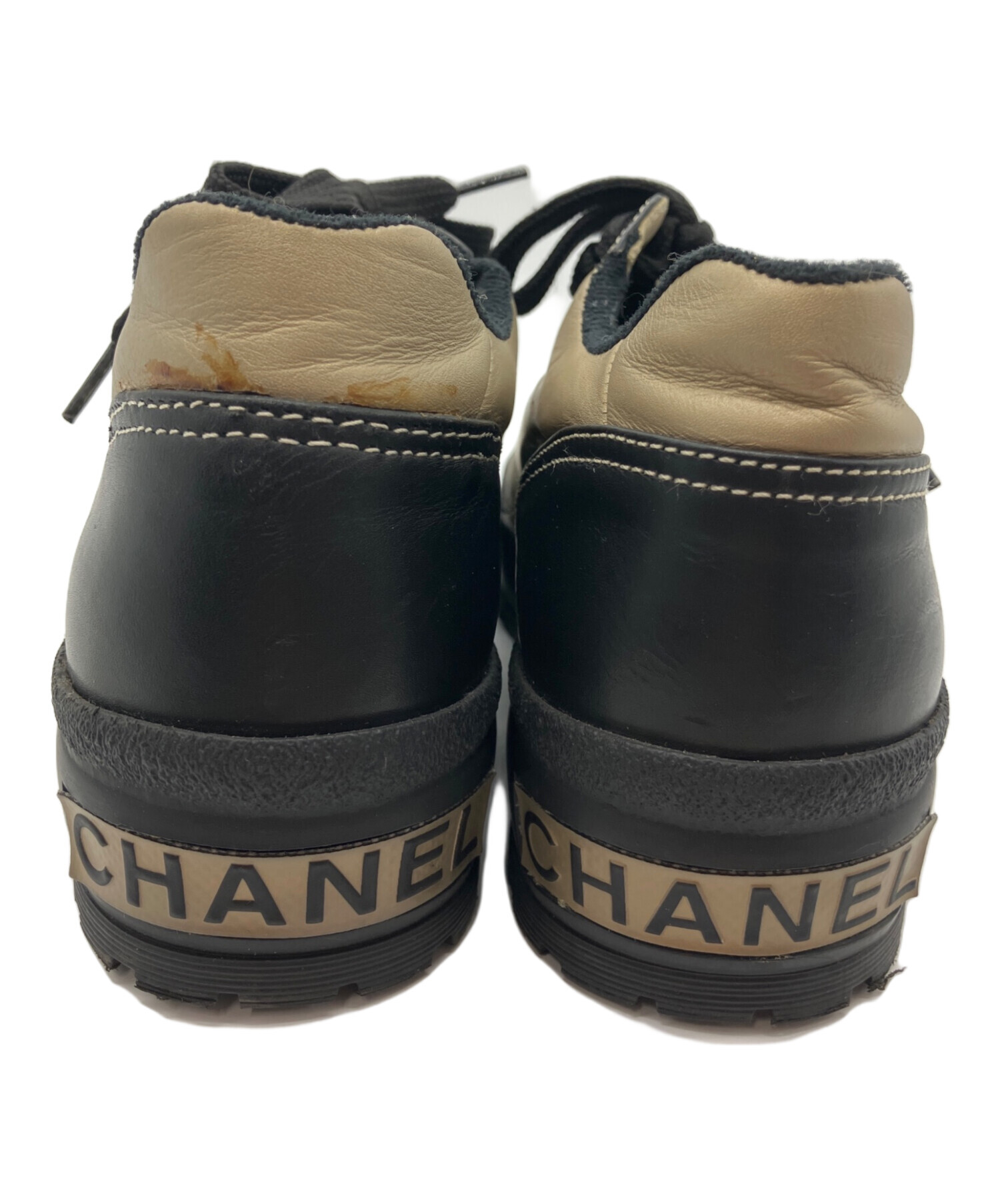 中古・古着通販】CHANEL (シャネル) ココマーク スニーカー ゴールド 