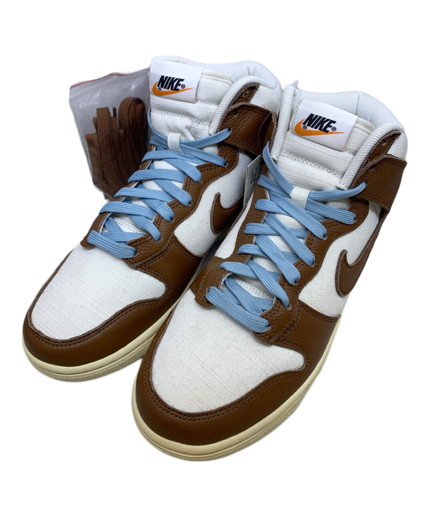 中古・古着通販】NIKE (ナイキ) DUNK HI RETRO PRM ホワイト×ブラウン 