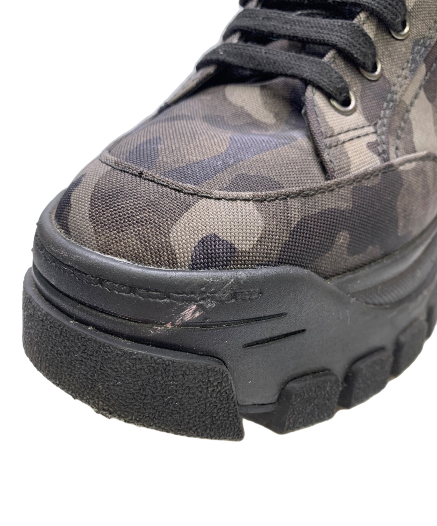 中古・古着通販】PRADA (プラダ) ハイトップスニーカー グレー サイズ