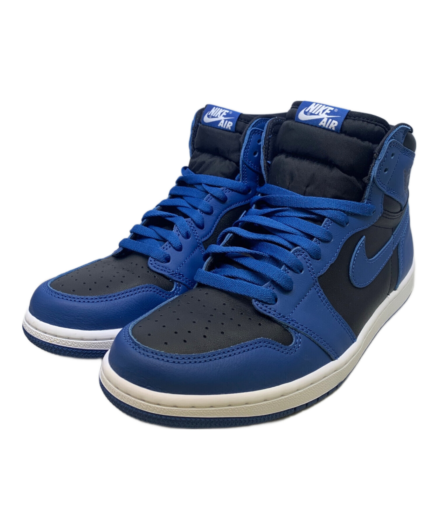 中古・古着通販】NIKE (ナイキ) ハイカットスニーカー ブラック×ブルー 