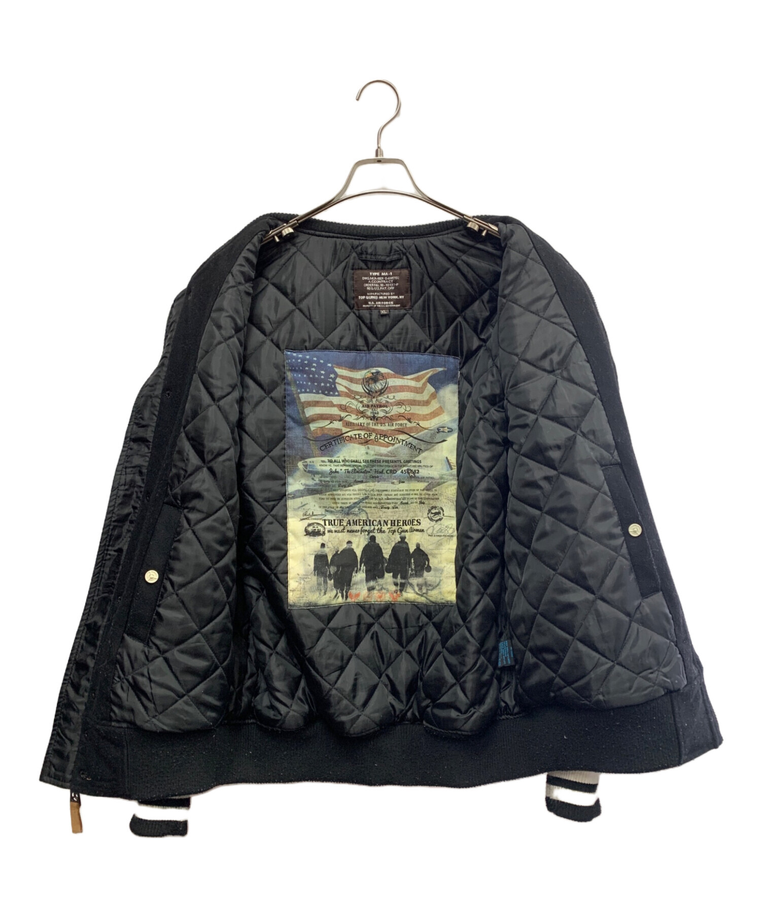 中古・古着通販】TOP GUN (トップガン) TOP GUN MA-1 レザーブルゾン 