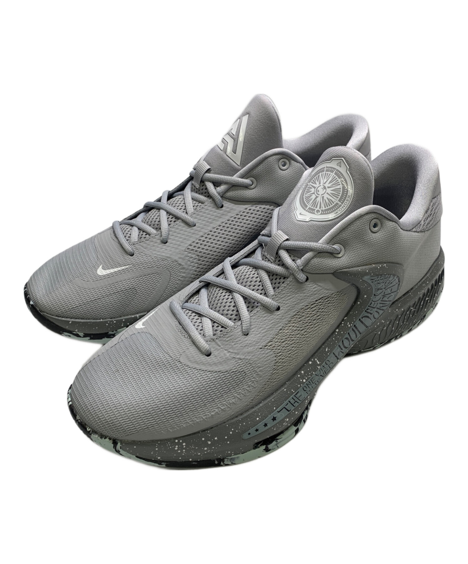 Nike バスケットボールシューズ グレー 中古・古着通販】NIKE (ナイキ) バスケットシューズ グレー サイズ:UK