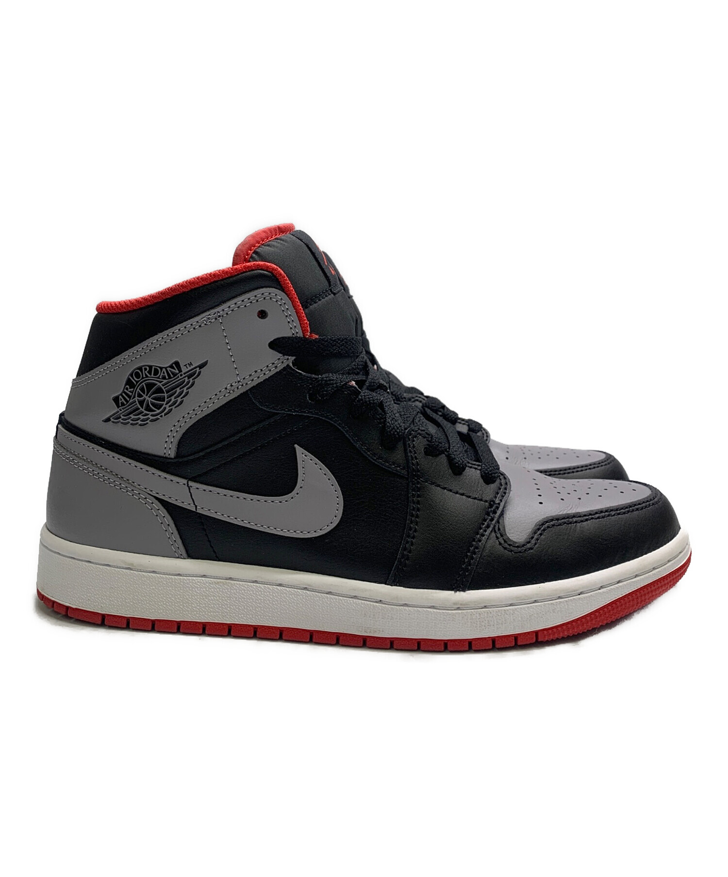 ナイキ エアジョーダン MID 赤 黒 サイズ8 NIKE (ナイキ) AIR JORDAN 1