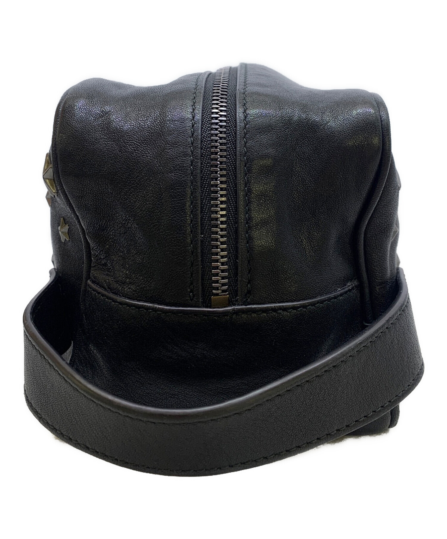 中古・古着通販】JIMMY CHOO (ジミーチュウ) スタッズハンドバッグ