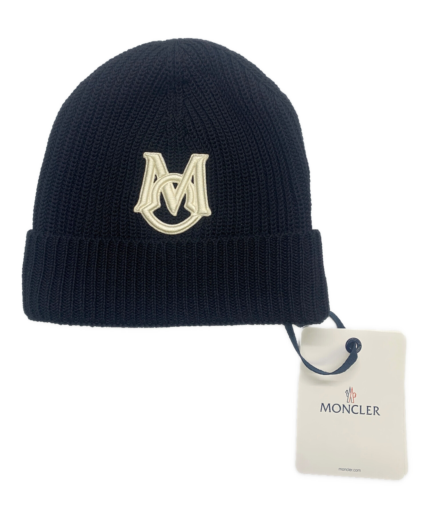 中古・古着通販】MONCLER (モンクレール) MONCLER ニット帽 ブラック