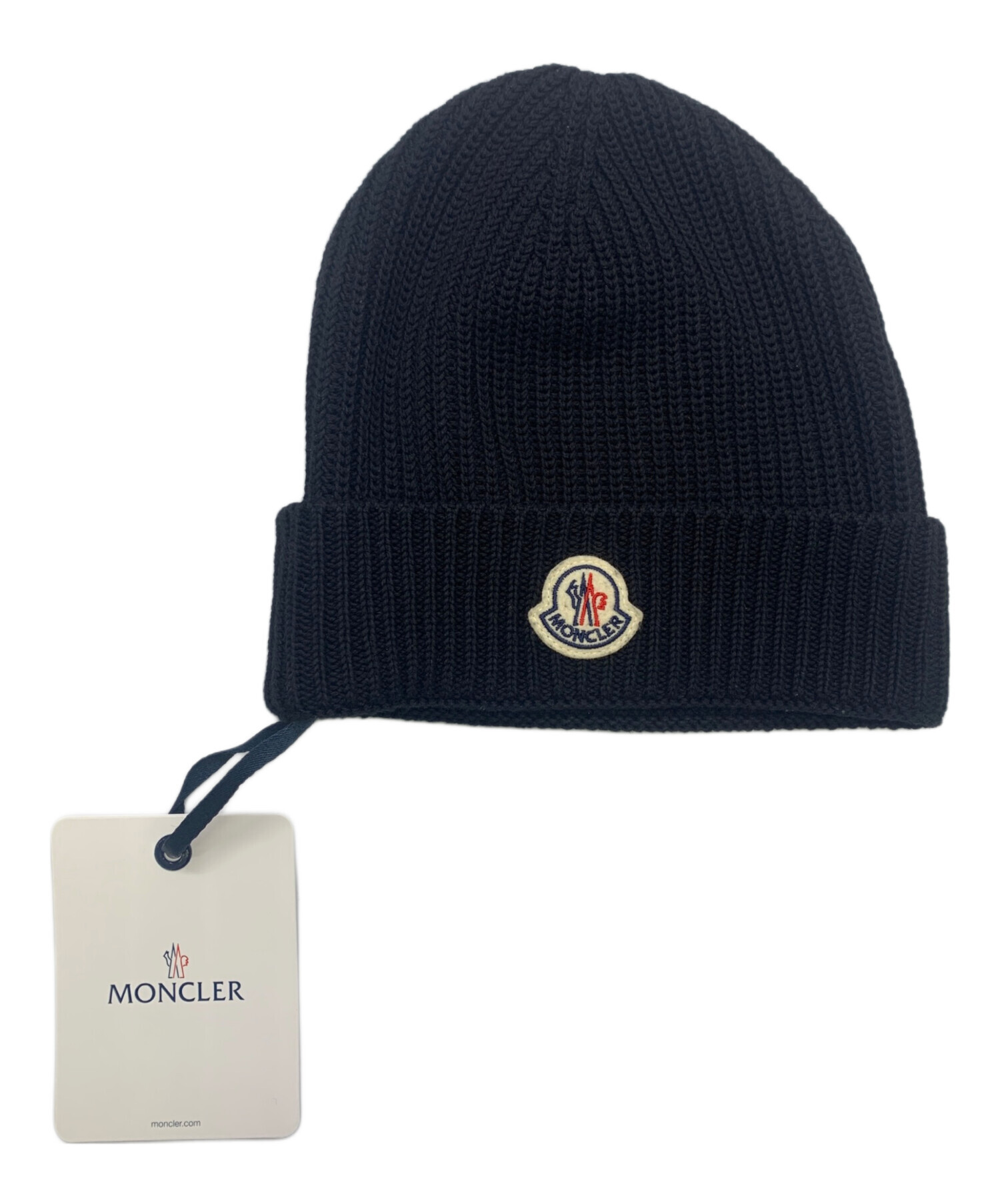 中古・古着通販】MONCLER (モンクレール) MONCLER ニット帽 ブラック