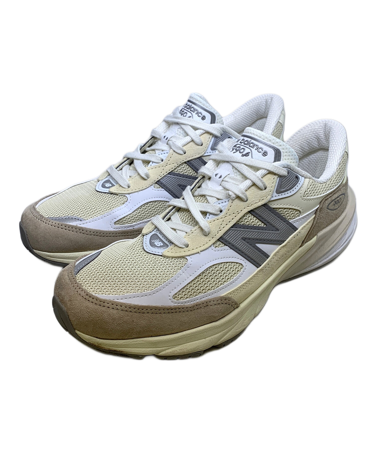 中古・古着通販】NEW BALANCE (ニューバランス) 990V6 ベージュ×グレー