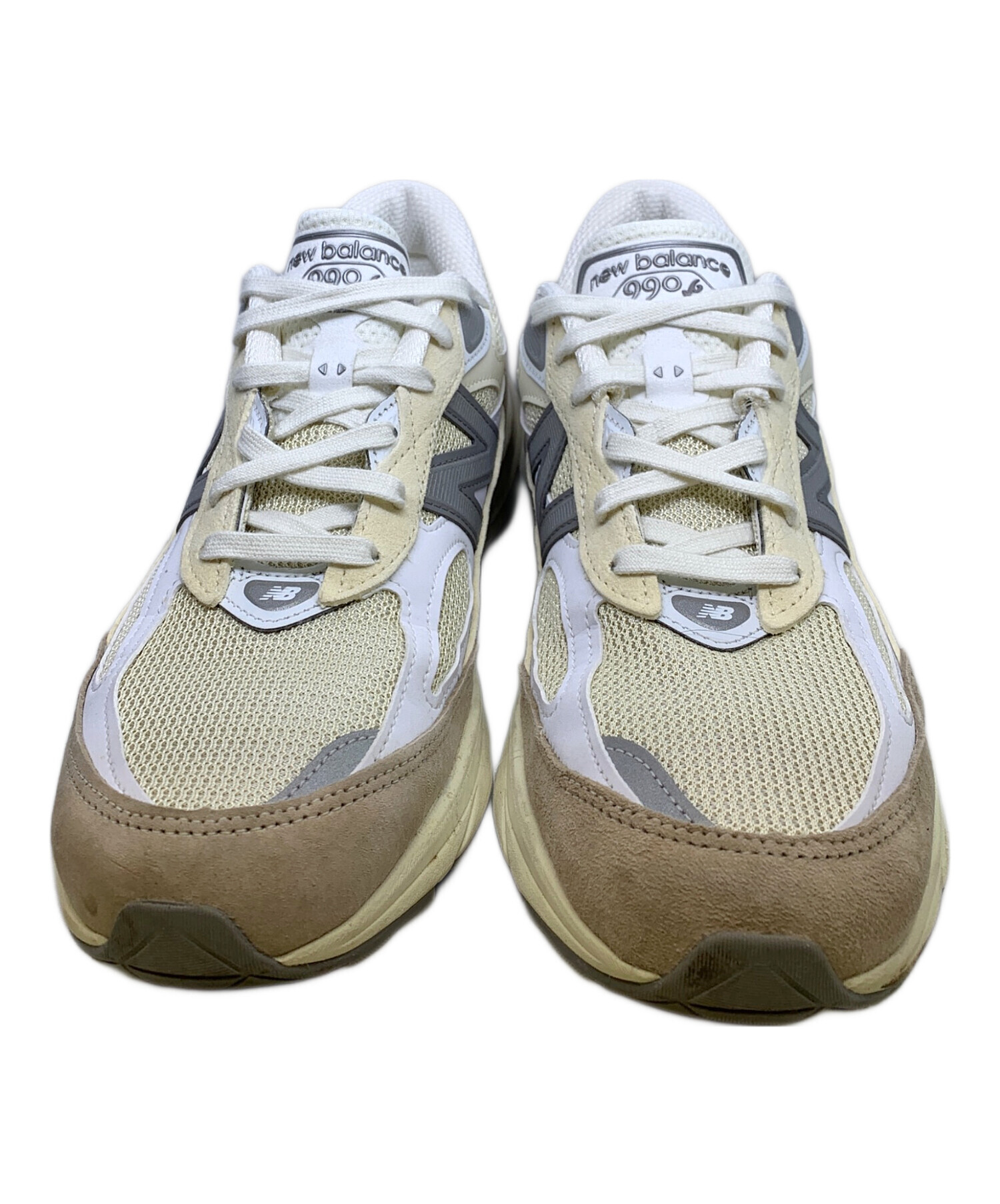 中古・古着通販】NEW BALANCE (ニューバランス) 990V6 ベージュ×グレー