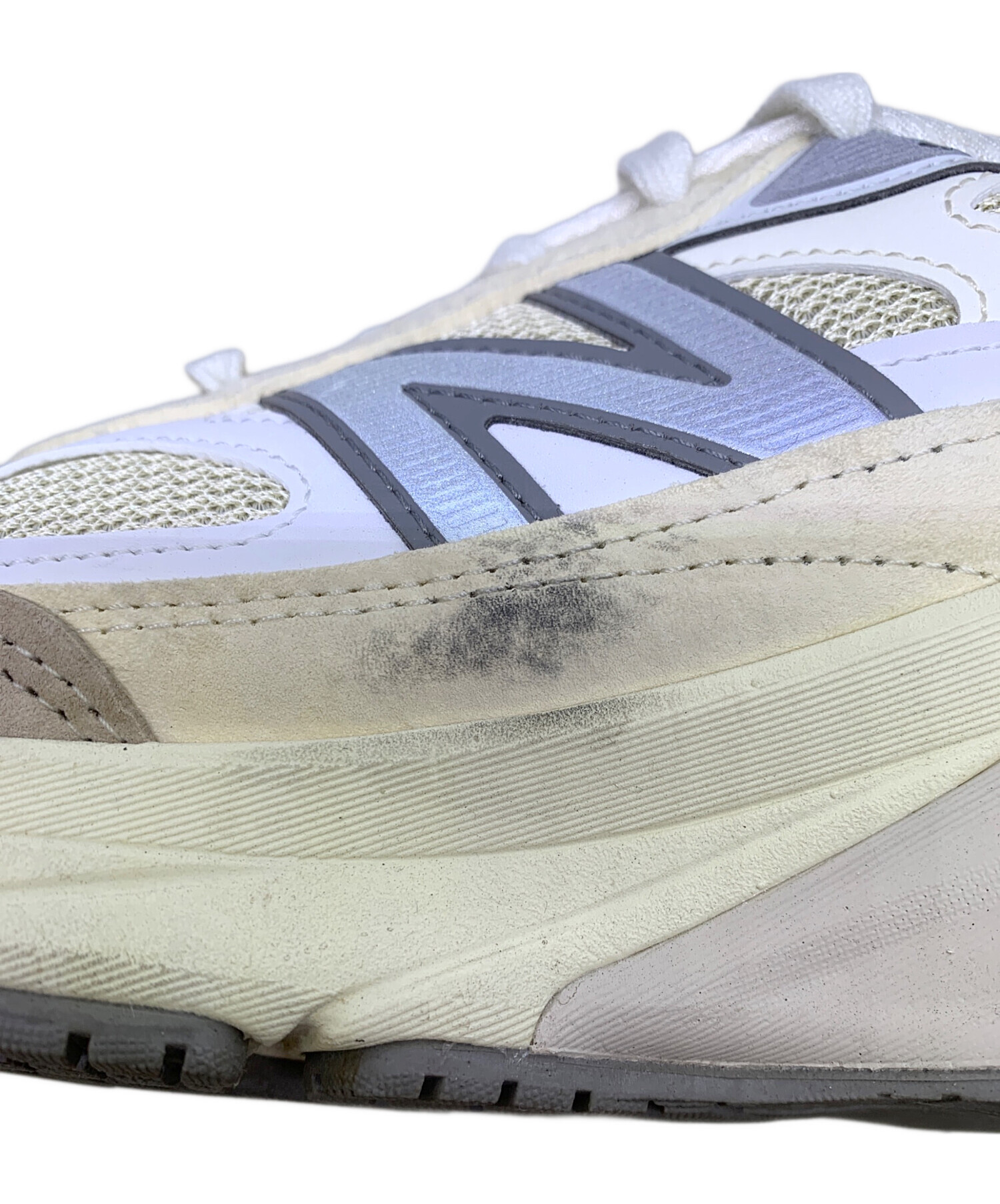 中古・古着通販】NEW BALANCE (ニューバランス) 990V6 ベージュ×グレー 