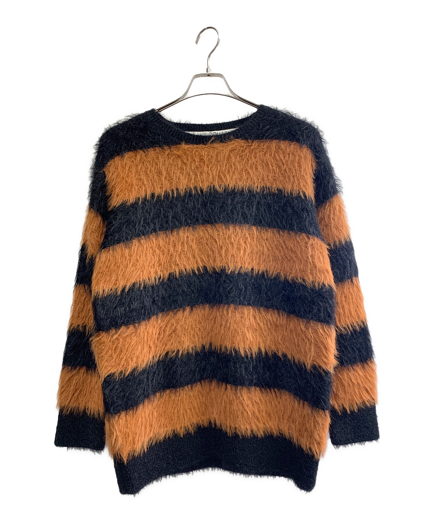 ナンバーナイン カーディガン ニット フェザー ファー ヤーン ボーダー 中古・古着通販】NUMBER (N)INE (ナンバーナイン) NUMBER (N)INE