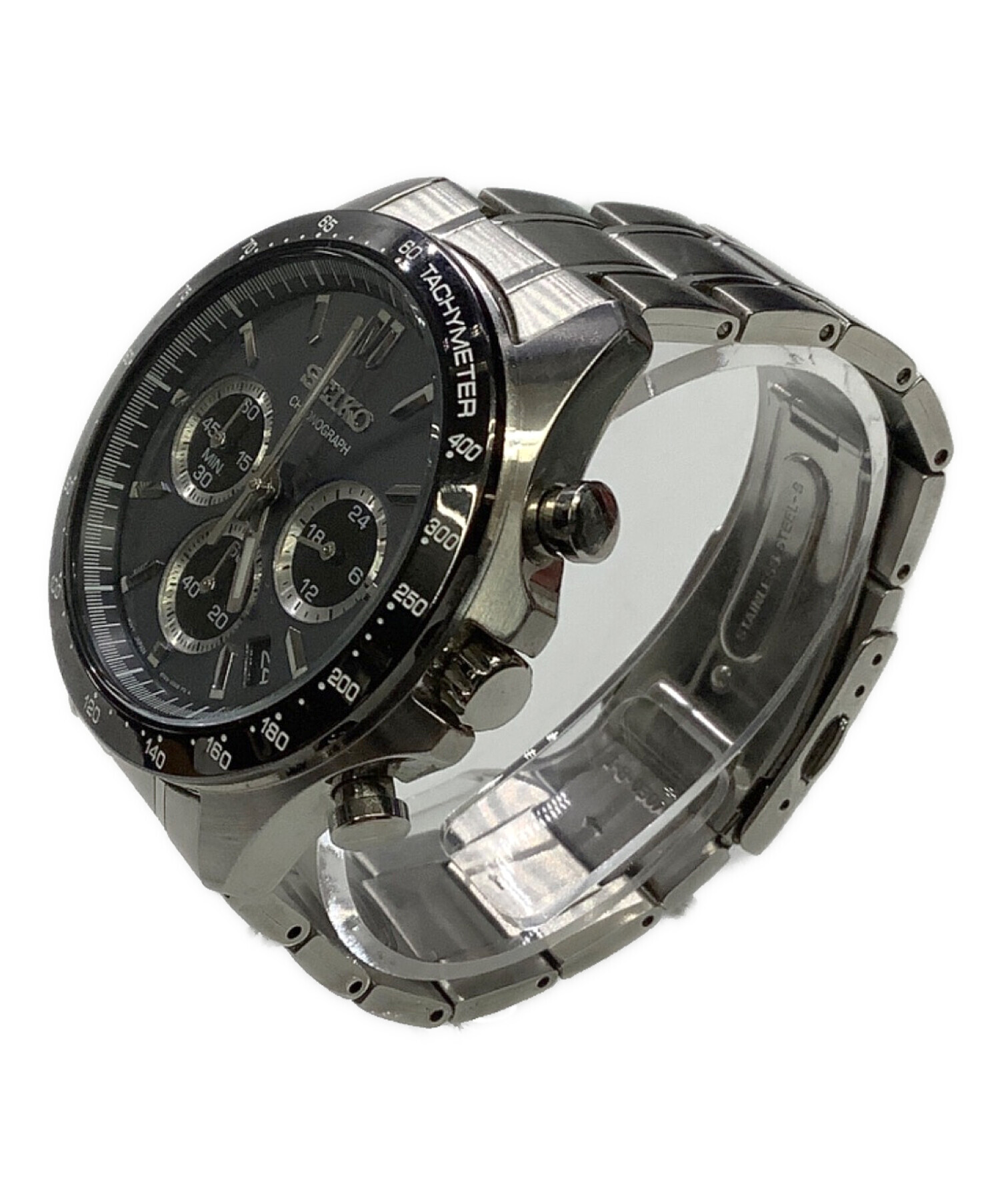 SEIKO セイコー クロノグラフ 100M デイト クォーツ 中古・古着通販】SEIKO (セイコー) SEIKO スピリット クォーツ クロノ