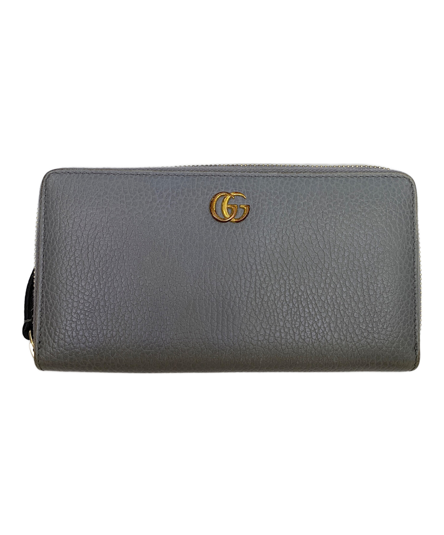 中古・古着通販】GUCCI (グッチ) GUCCI GGマーモント グレー 長財布