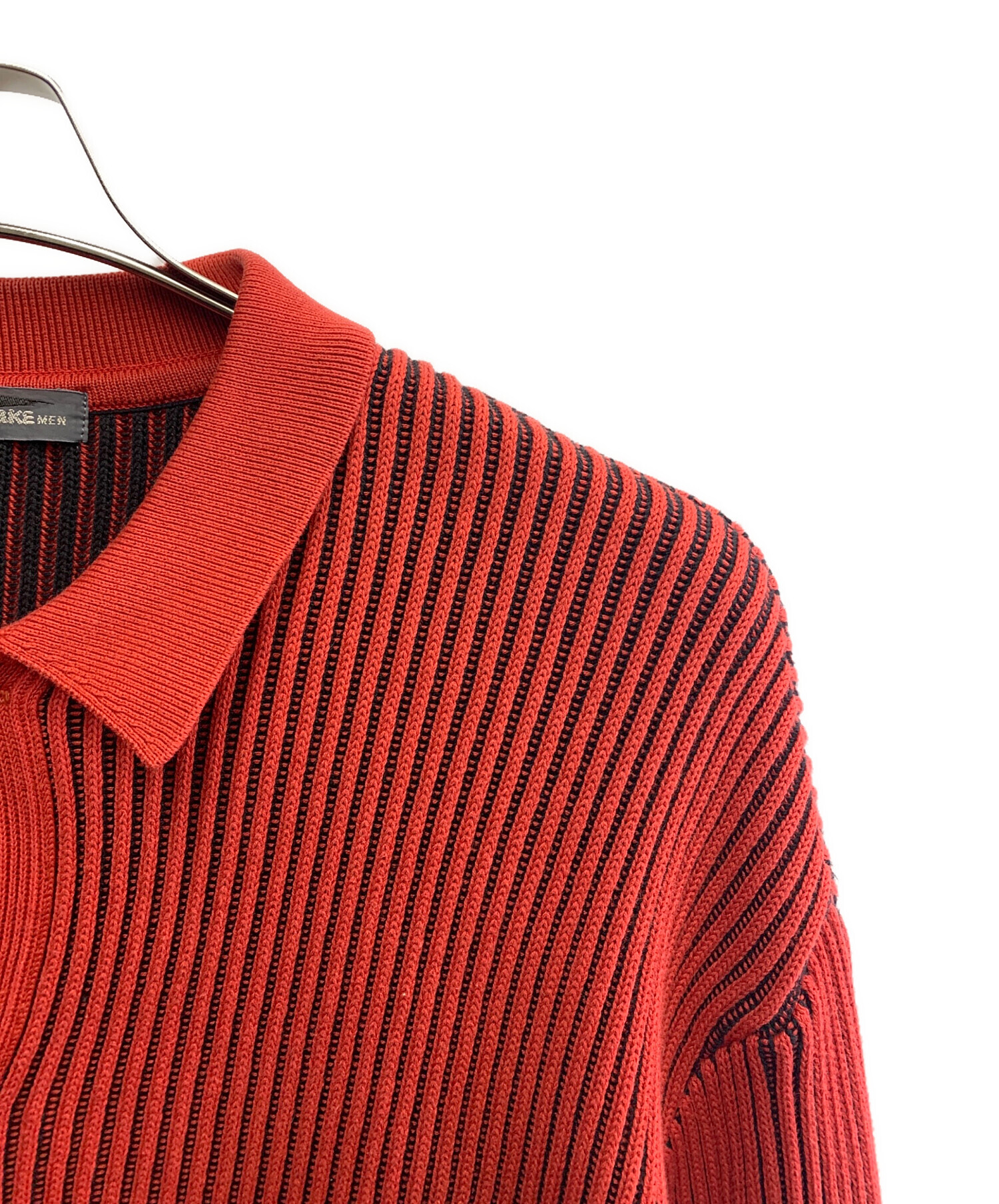 ISSEY MIYAKE MEN ポロシャツ　筆タグ 襟付き ニットセーター 中古・古着通販】ISSEY MIYAKE (イッセイミヤケ) ISSEY MIYAKE 80's