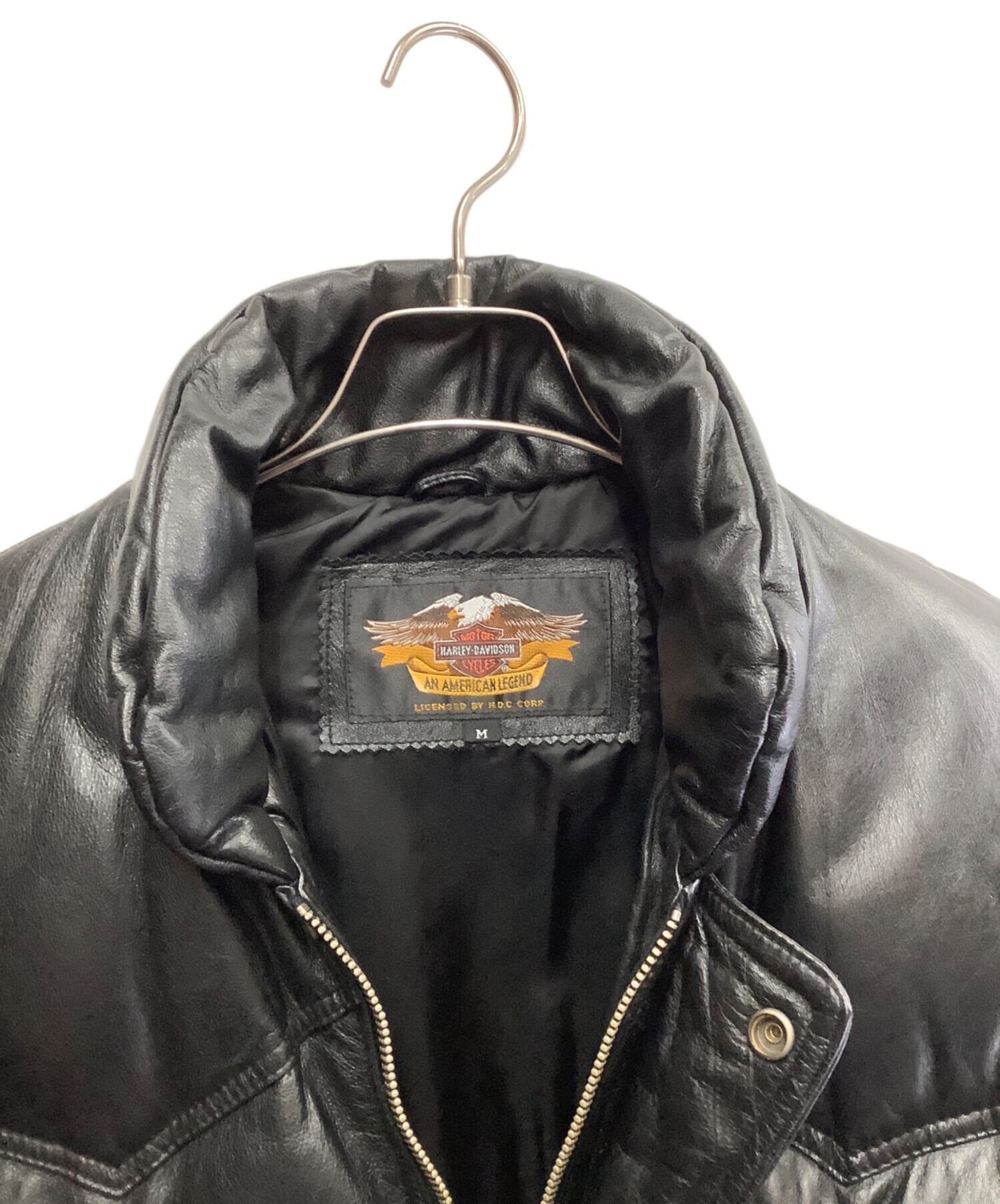 Harley Davidson vintage ダウンレザージャケット 中古・古着通販】HARLEY-DAVIDSON (ハーレーダビッドソン) レザー