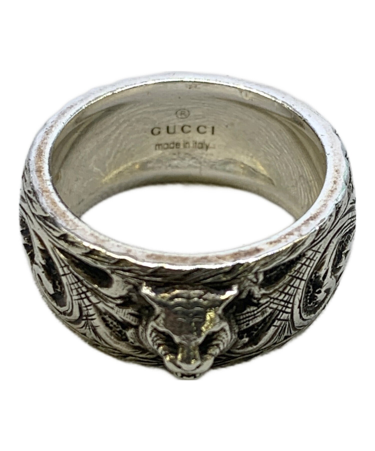 中古・古着通販】GUCCI (グッチ) アンガーフォレストリング シルバー 