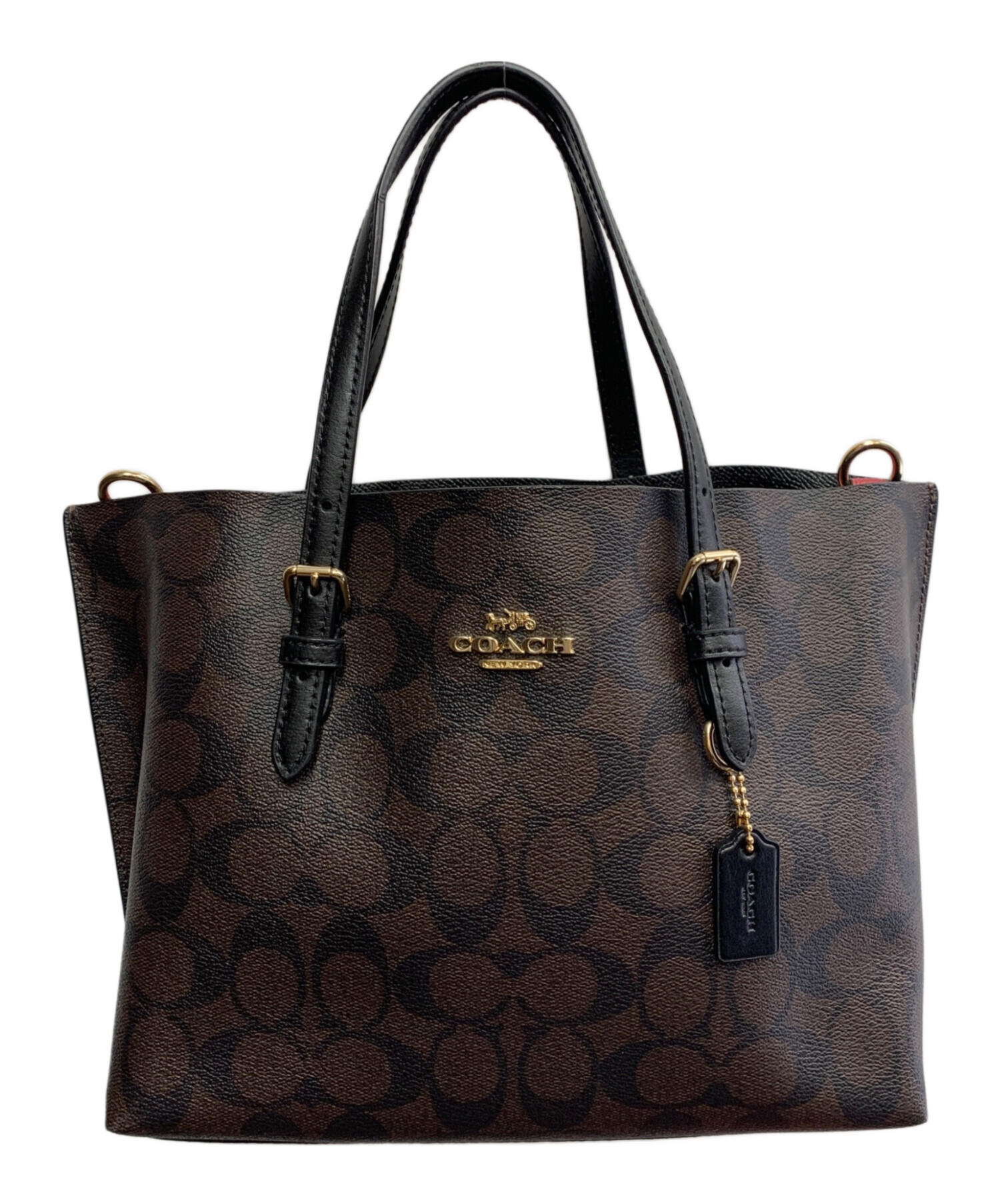 中古・古着通販】COACH (コーチ) COACH ハンドバッグ ダークブラウン