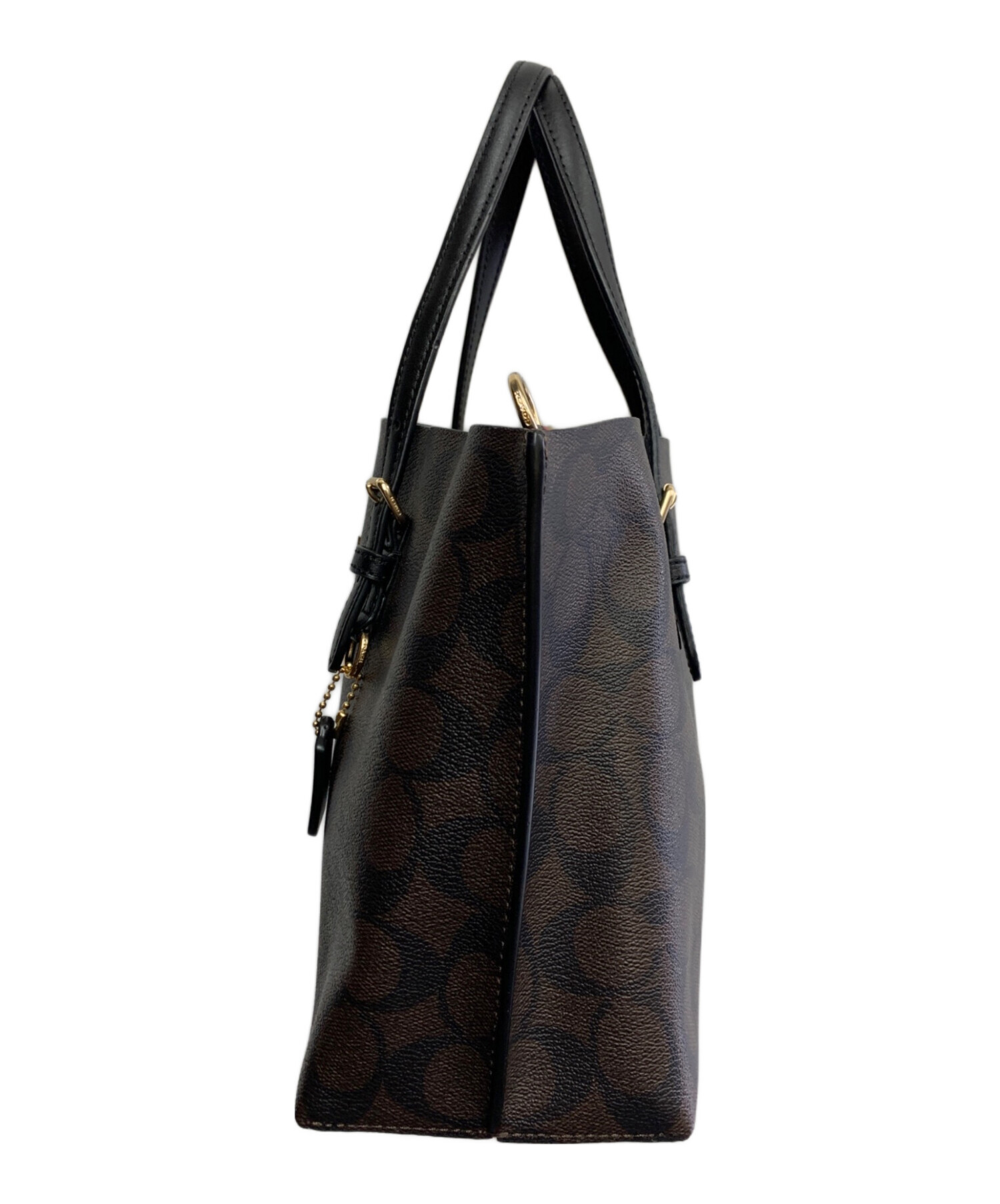 中古・古着通販】COACH (コーチ) COACH ハンドバッグ ダークブラウン