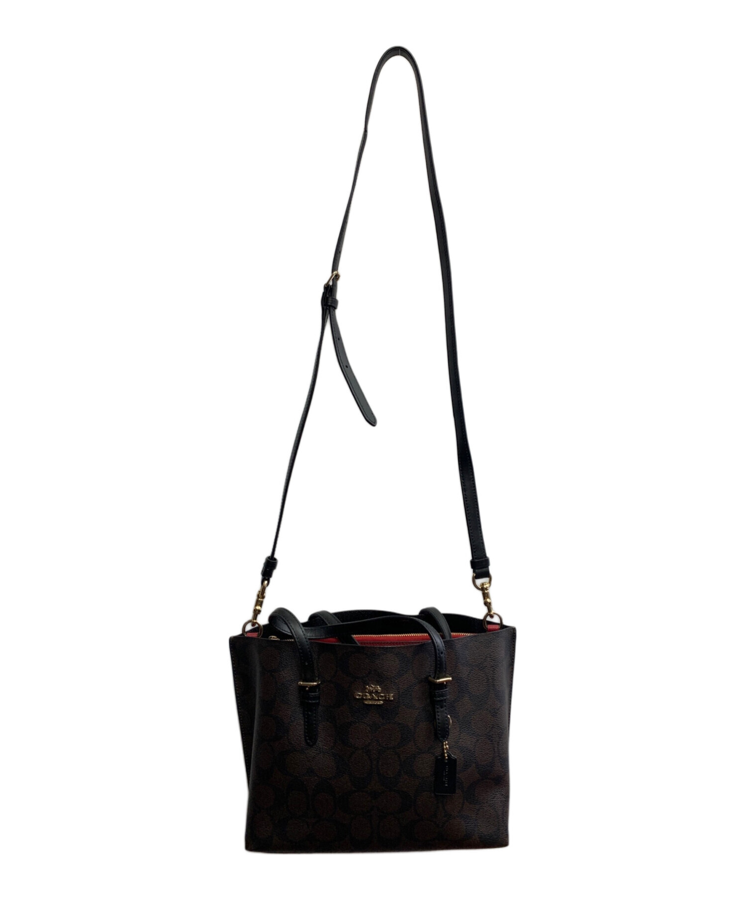 中古・古着通販】COACH (コーチ) COACH ハンドバッグ ダークブラウン