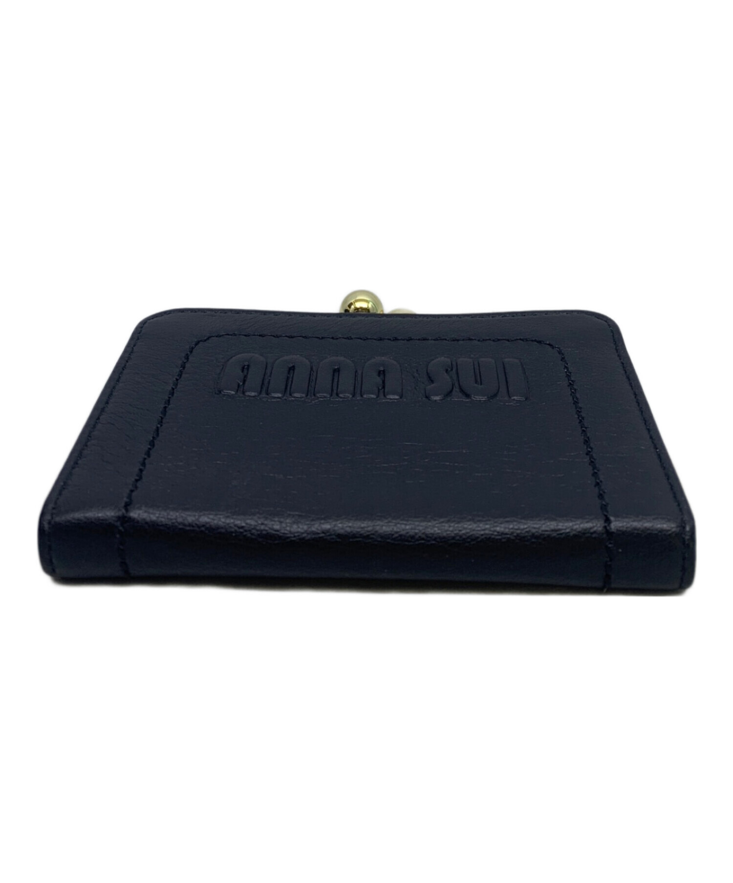 中古・古着通販】ANNA SUI (アナスイ) ANNA SUI がま口財布 ブラック