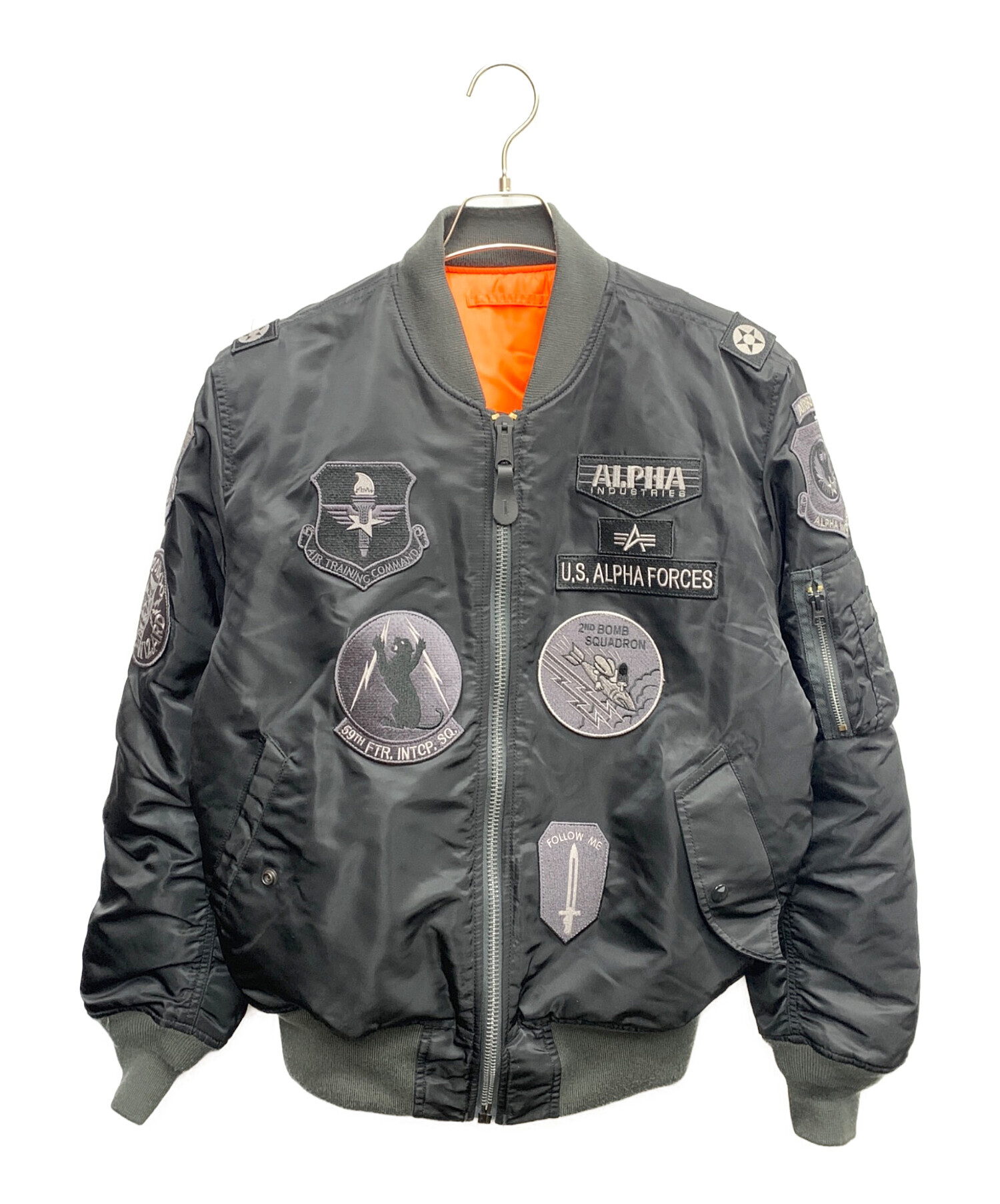 中古・古着通販】ALPHA (アルファ) ALPHA ブラック×オレンジ