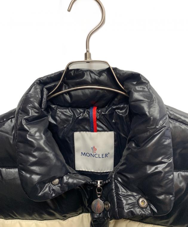 美品 メンズ MONCLER THOMAS ダウンジャケット ブラック/ホワイト MONCLER（モンクレール） 代官山)MONCLER 国内正規 THOMAS トーマス