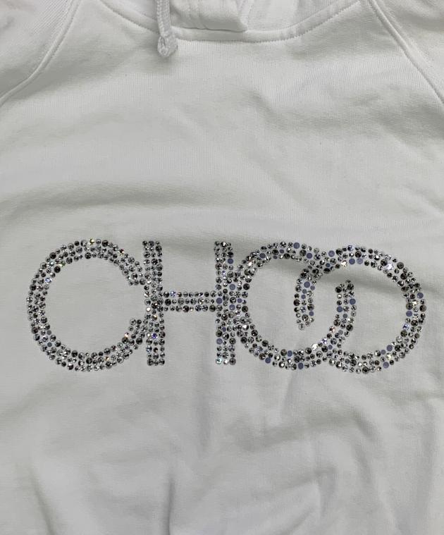 ✨JIMMY CHOO✨ パーカー　ホワイト XS 中古・古着通販】JIMMY CHOO (ジミーチュウ) JIMMY CHOO ホワイト