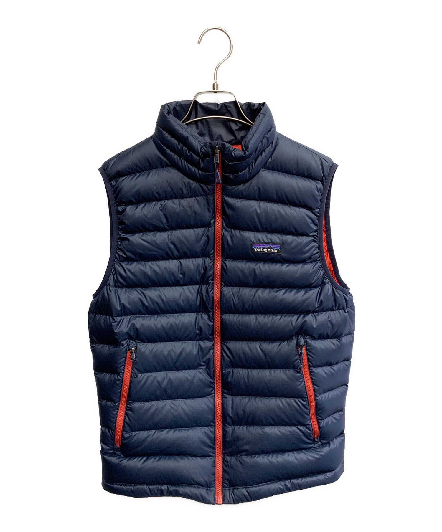 patagonia ネイビー リバーシブルベスト白タグ 70s 貴重 パタゴニア 白タグ ヴィンテージベスト 裏パイル フリース