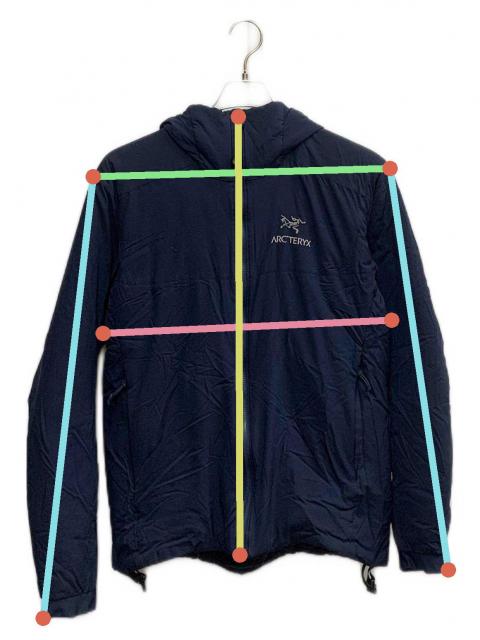 ARC'TERYX ネイビーフルジップジャケット 中古・古着通販】ARC'TERYX (アークテリクス) ARC'TERYX ネイビー 中綿