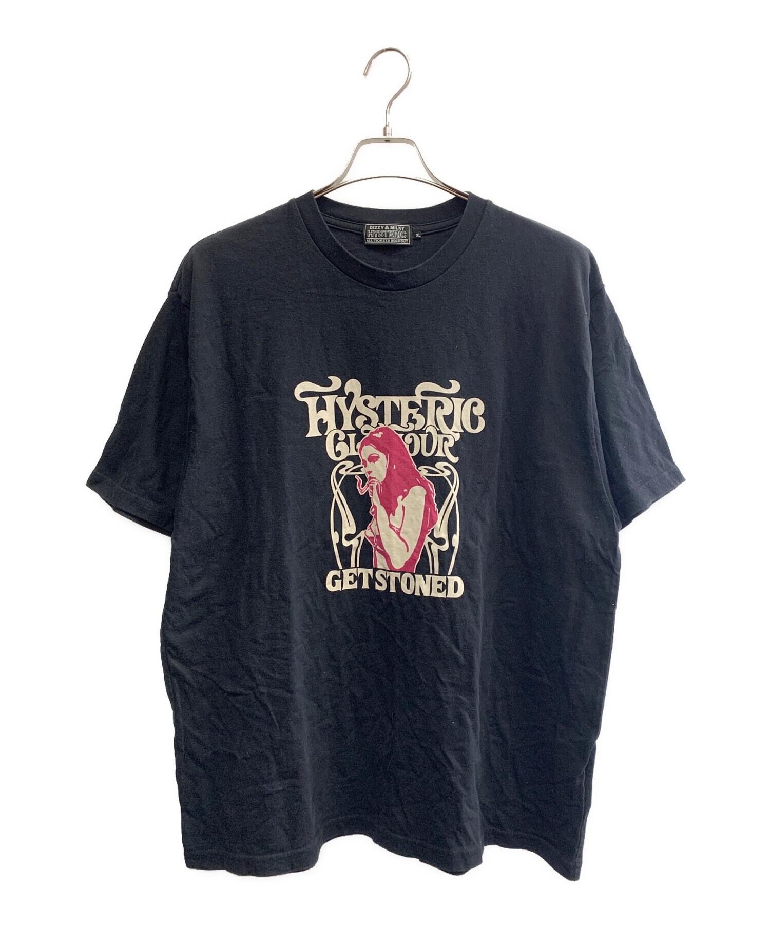 HYSTERIC GLAMOUR ヒステリックグラマー 半袖Tシャツ トップス 0243CT07 コットン パープル サイズS 美品 中古 4b006117 中古・古着通販】Hysteric Glamour (ヒステリックグラマー) 半袖