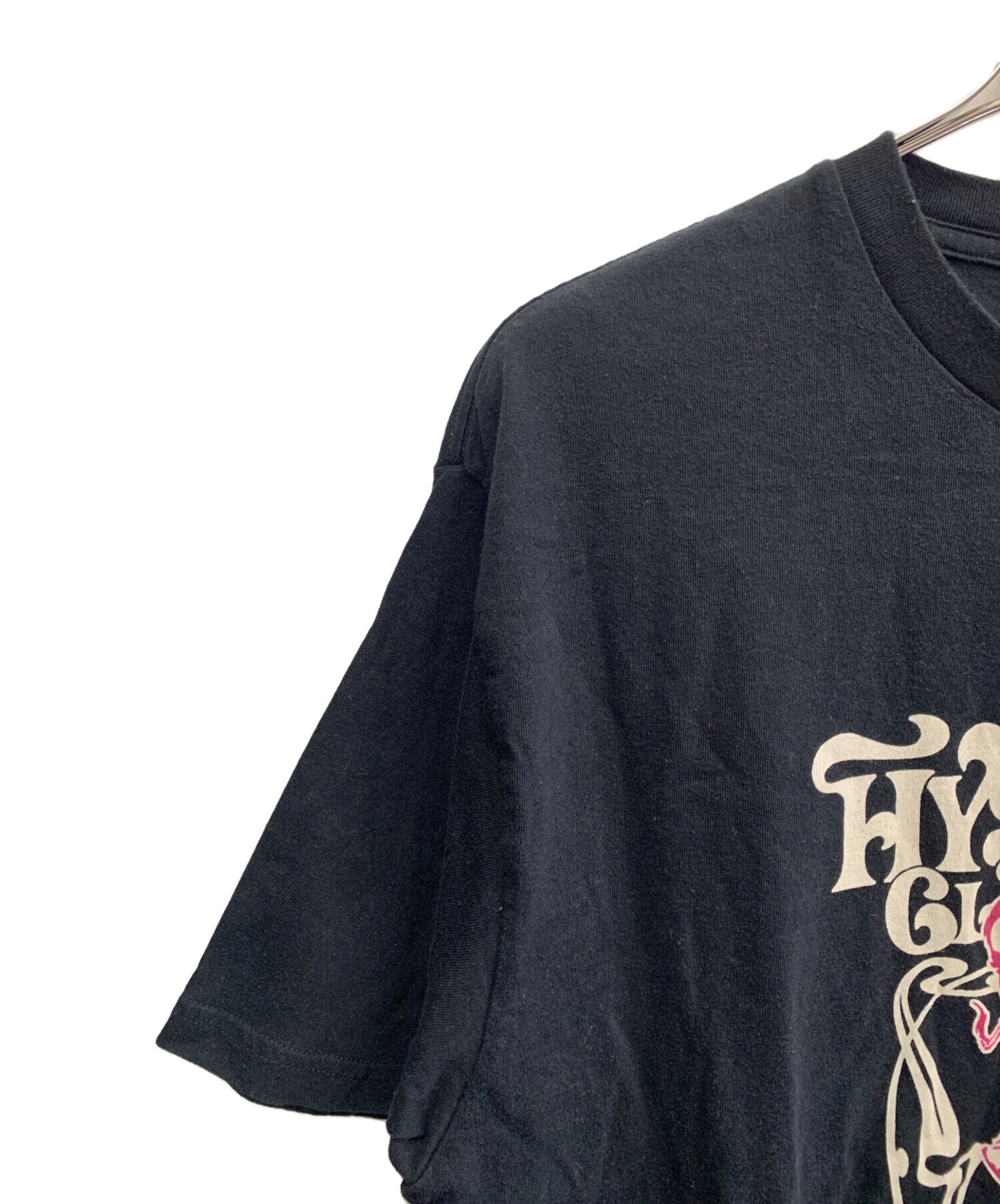 HYSTERIC GLAMOUR(ヒステリックグラマー) 半袖カットソー サイズF レディース - ダークネイビー×白 中古・古着通販】Hysteric Glamour (ヒステリックグラマー) 半袖