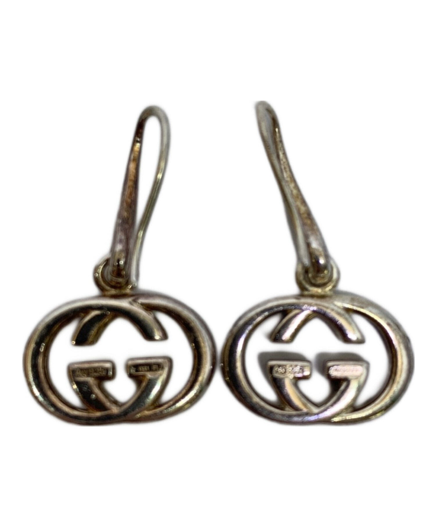 美品 GUCCI フックピアス 中古・古着通販】GUCCI (グッチ) GUCCI インターロッキングGフック