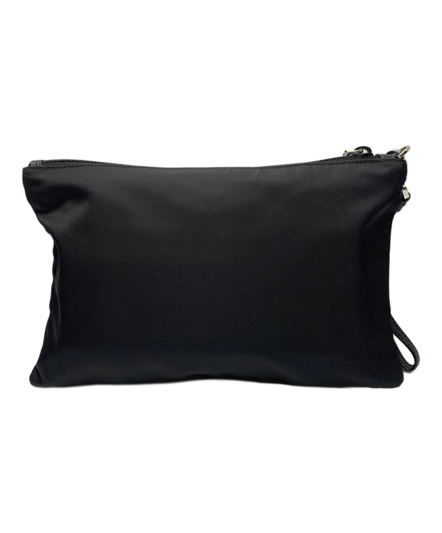 PRADA ブラック クラッチバッグ 中古・古着通販】PRADA (プラダ) PRADA クラッチバッグ ブラック