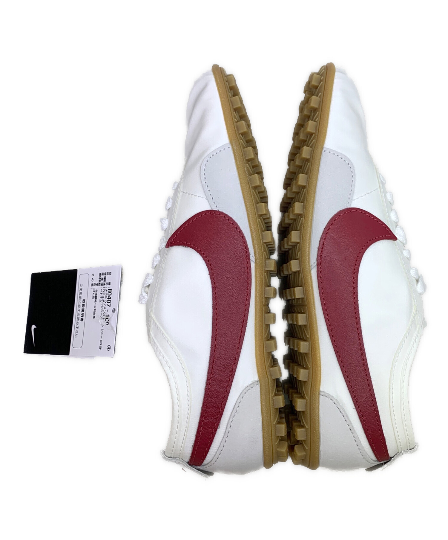 中古・古着通販】NIKE (ナイキ) moon shoe og sp ホワイト×エンジ
