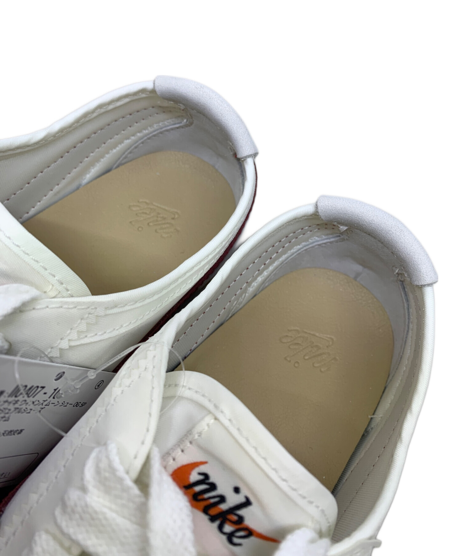 中古・古着通販】NIKE (ナイキ) moon shoe og sp ホワイト×エンジ