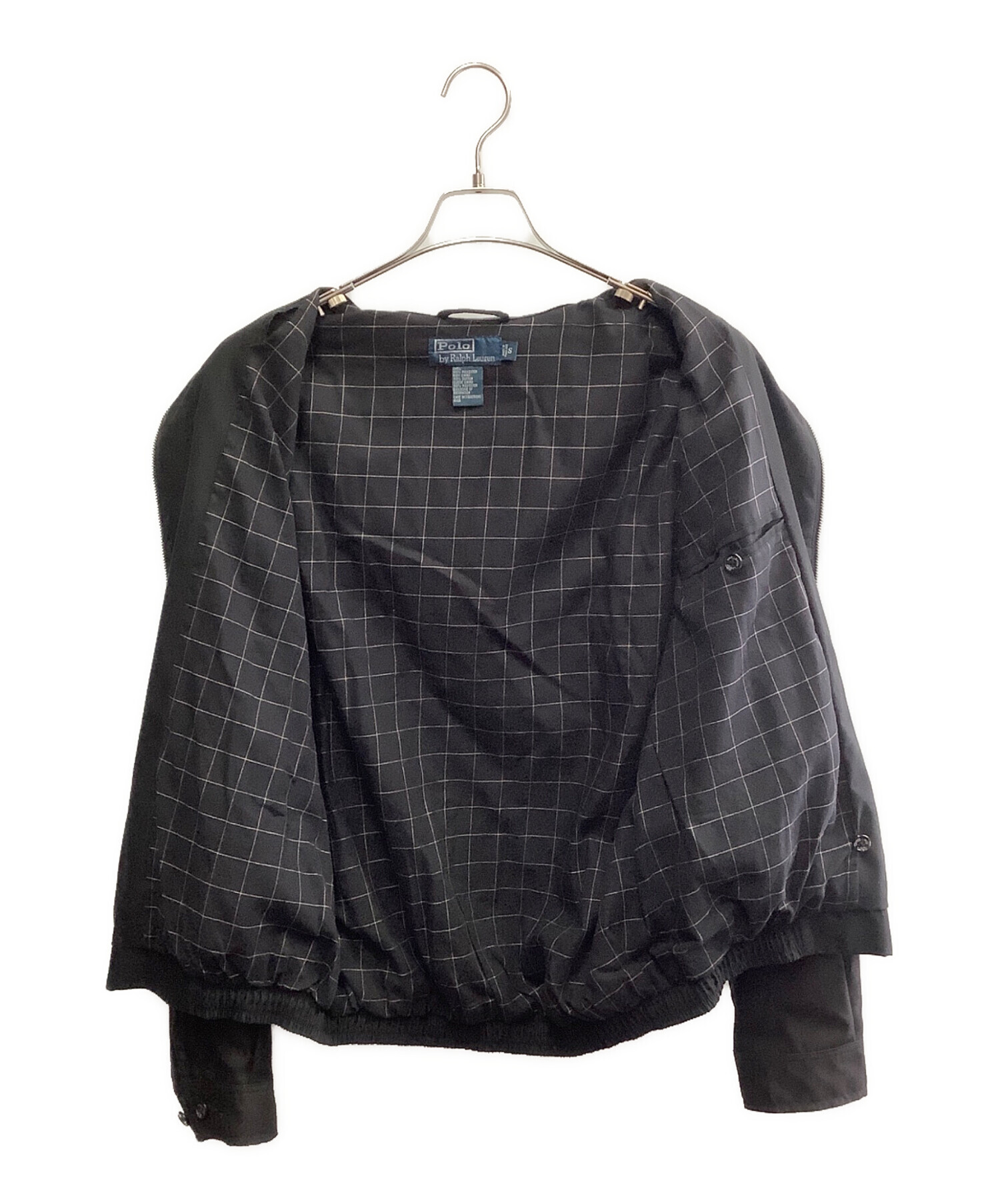 美品　POLO RALPH LAUREN スウィングトップ 黒　チェック　S 中古・古着通販】POLO RALPH LAUREN (ポロ・ラルフローレン) POLO