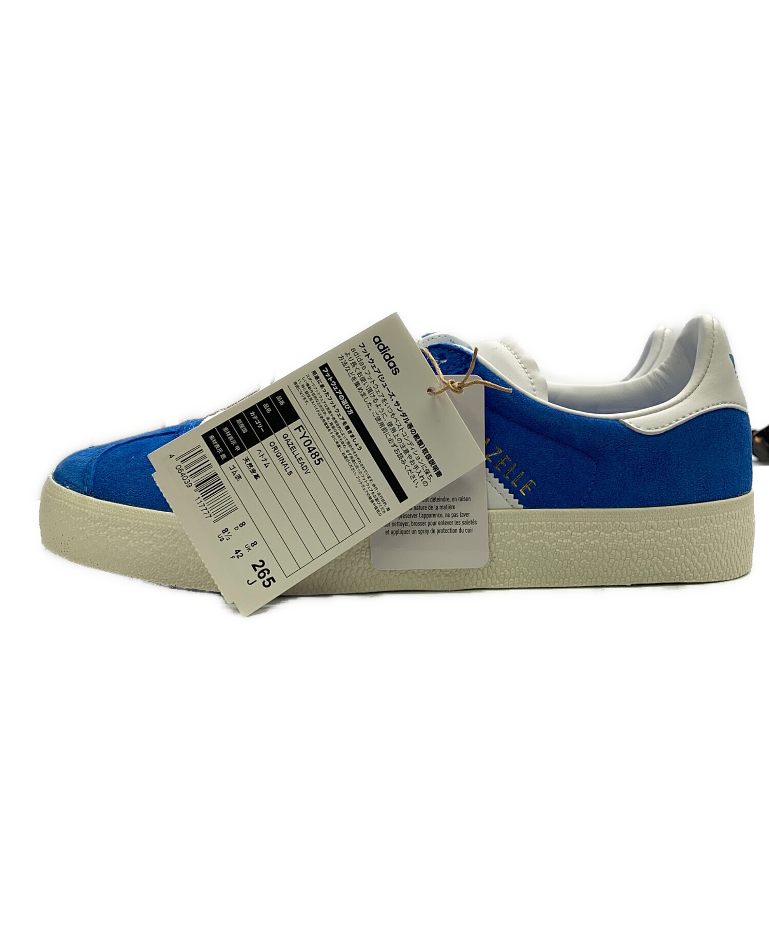中古・古着通販】adidas (アディダス) adidas ブルー×ホワイト GAZELLE