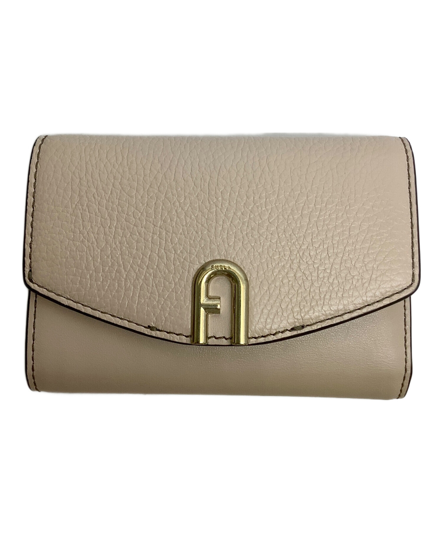 中古・古着通販】FURLA (フルラ) FURLA ベージュ 3つ折り財布 ベージュ