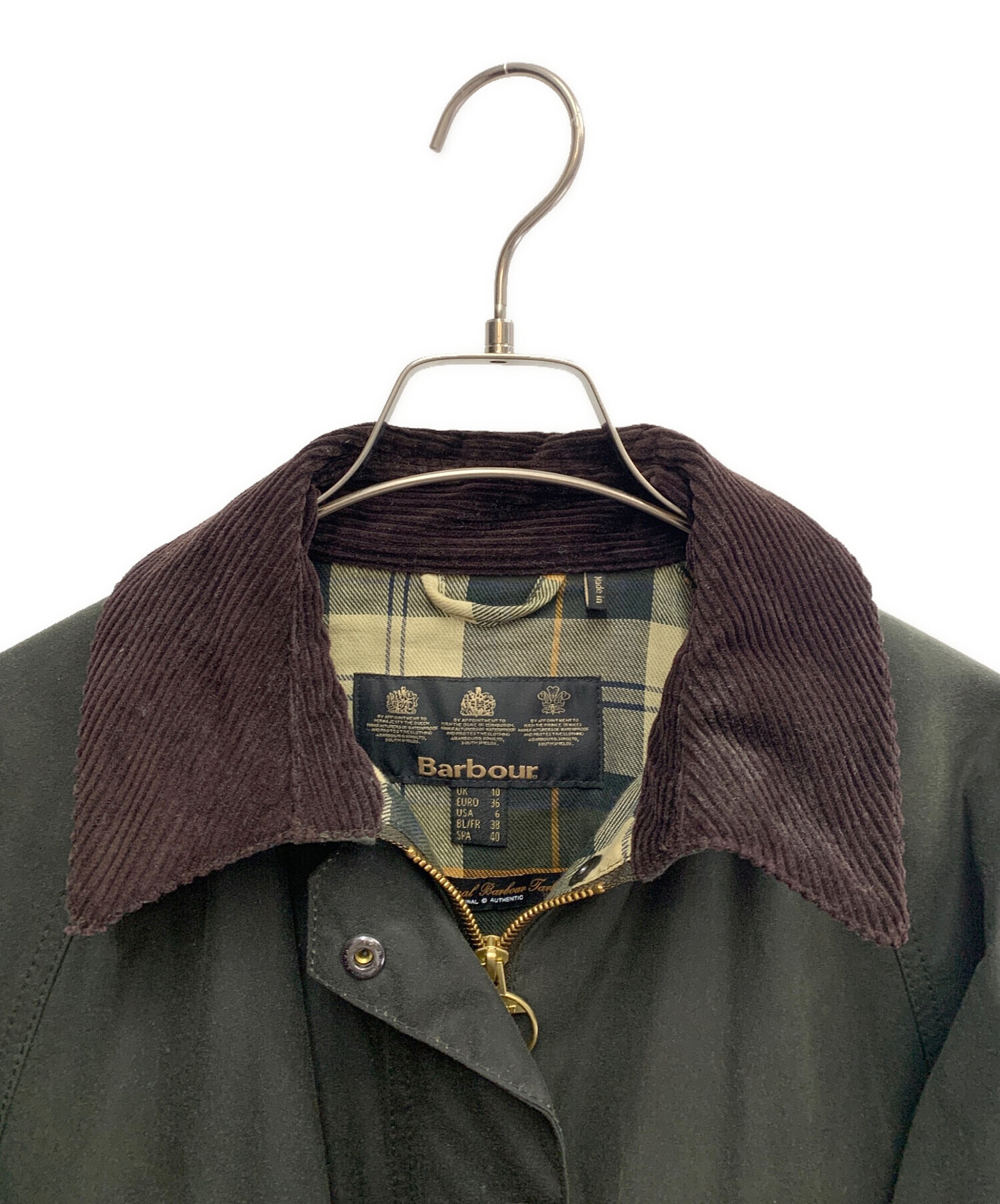 中古・古着通販】Barbour (バブアー) オイルドジャケット オリーブ