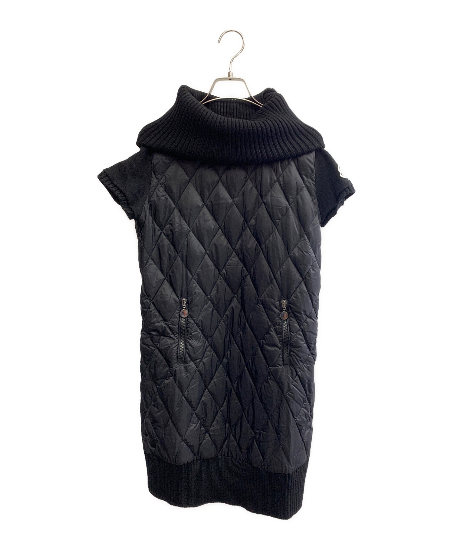 タグ付き未使用✨モンクレール　　　ワンピース　キルティング　ブラック近年モデル 中古・古着通販】MONCLER (モンクレール) MONCLER キルティング