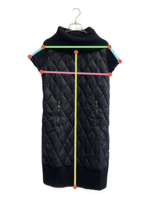 タグ付き未使用✨モンクレール　　　ワンピース　キルティング　ブラック近年モデル 中古・古着通販】MONCLER (モンクレール) MONCLER キルティング