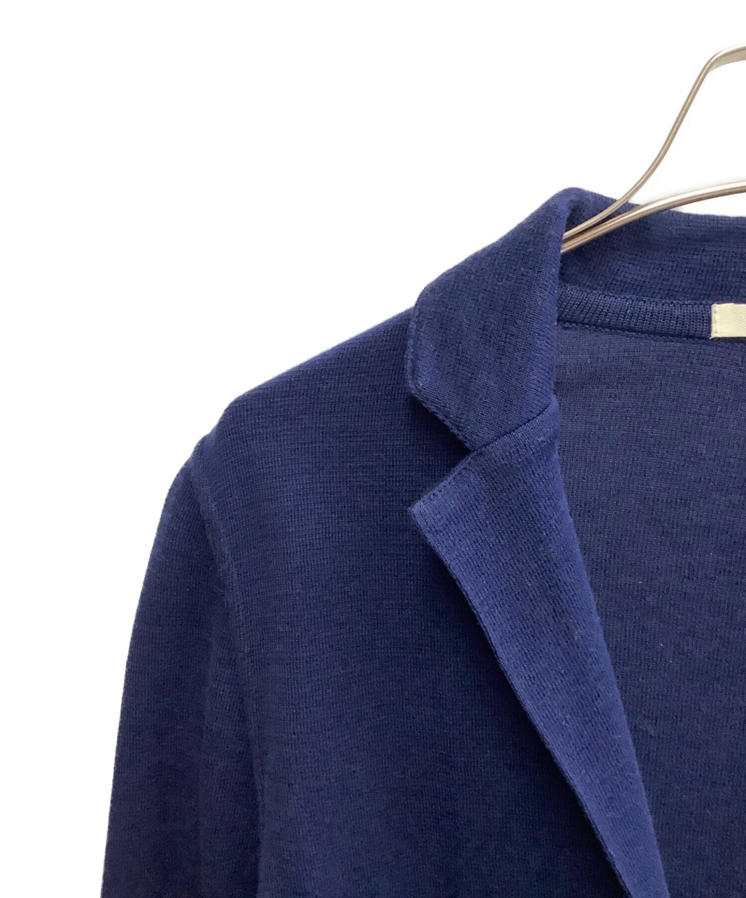 ラルディーニ ニットジャケット S（48）クリーニング済み ネイビー 中古・古着通販】LARDINI (ラルディーニ) ニットジャケット ネイビー