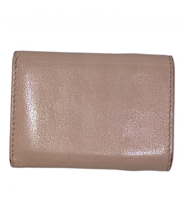 中古・古着通販】MIU MIU (ミュウミュウ) MIU MIU ピンク 3つ折り財布