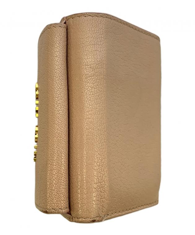 中古・古着通販】MIU MIU (ミュウミュウ) MIU MIU ピンク 3つ折り財布