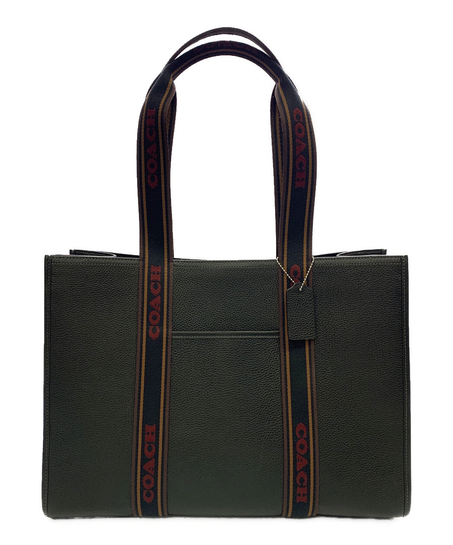 中古・古着通販】COACH (コーチ) COACH スミストート ブラック×レッド