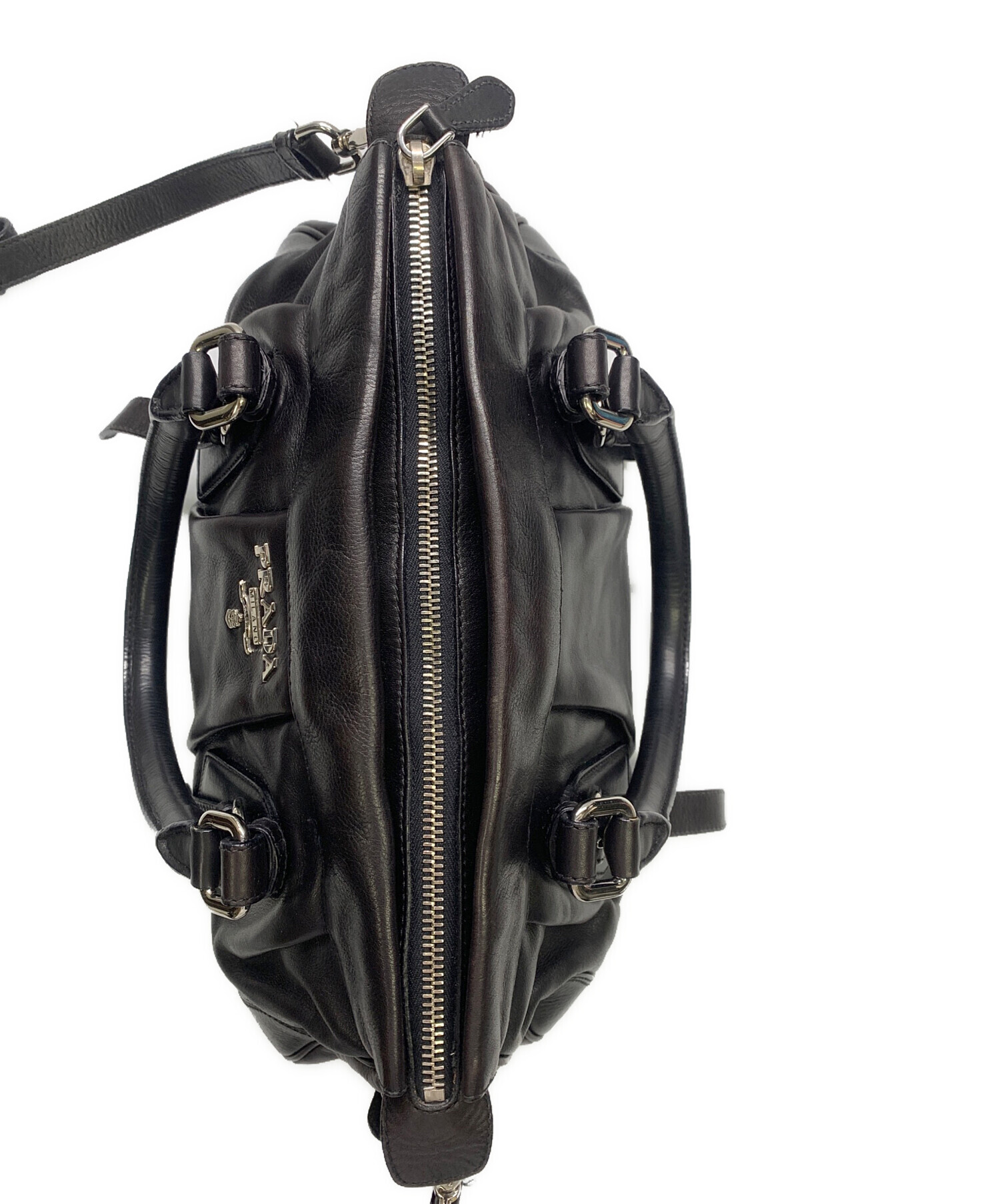 中古・古着通販】PRADA (プラダ) PRADA ブラック ヴィッテロソフト