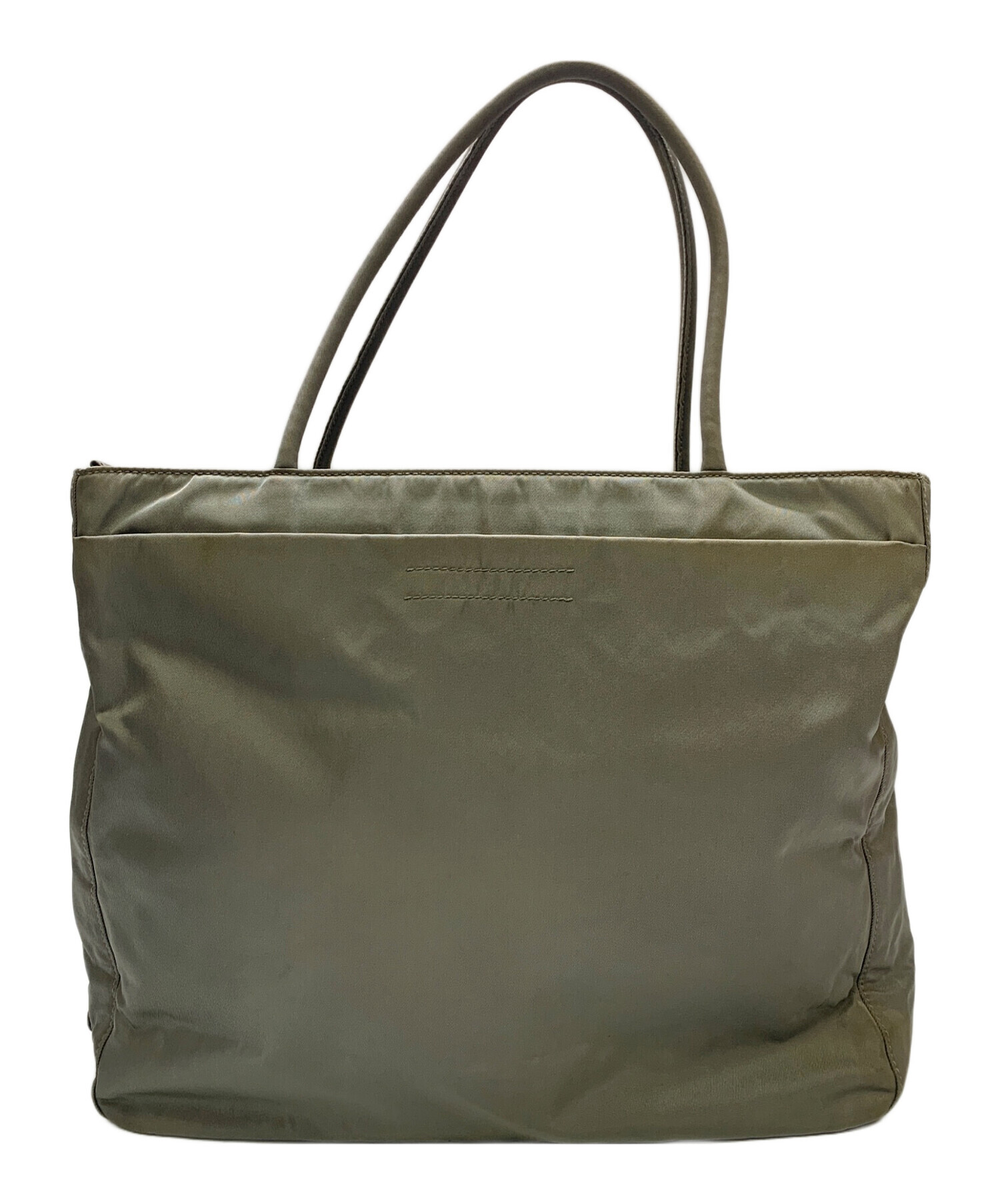 中古・古着通販】PRADA (プラダ) PRADA グレー ハンドバッグ グレー